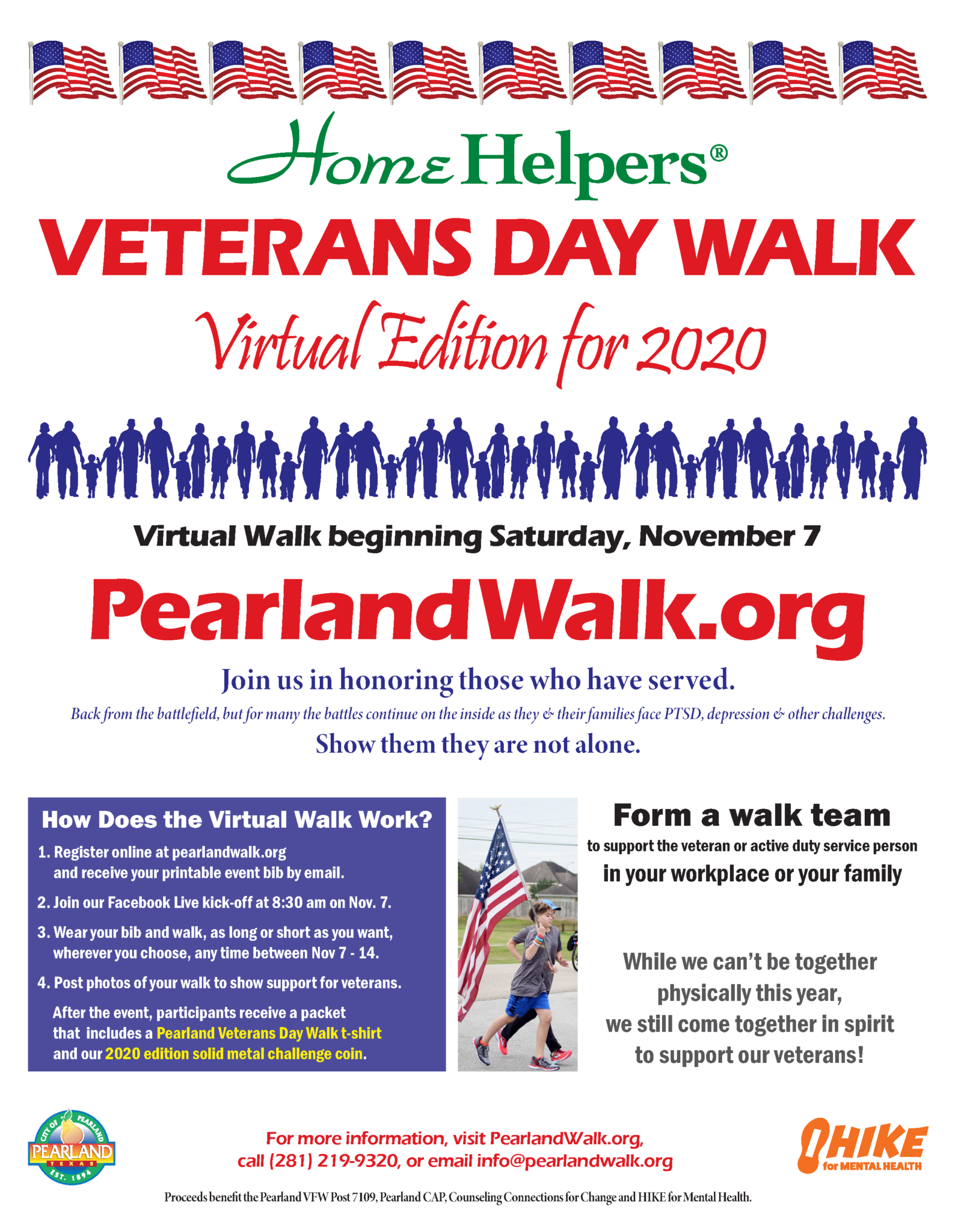 Pearland Virtual Veterans Day Walk Best Coupons Magazine