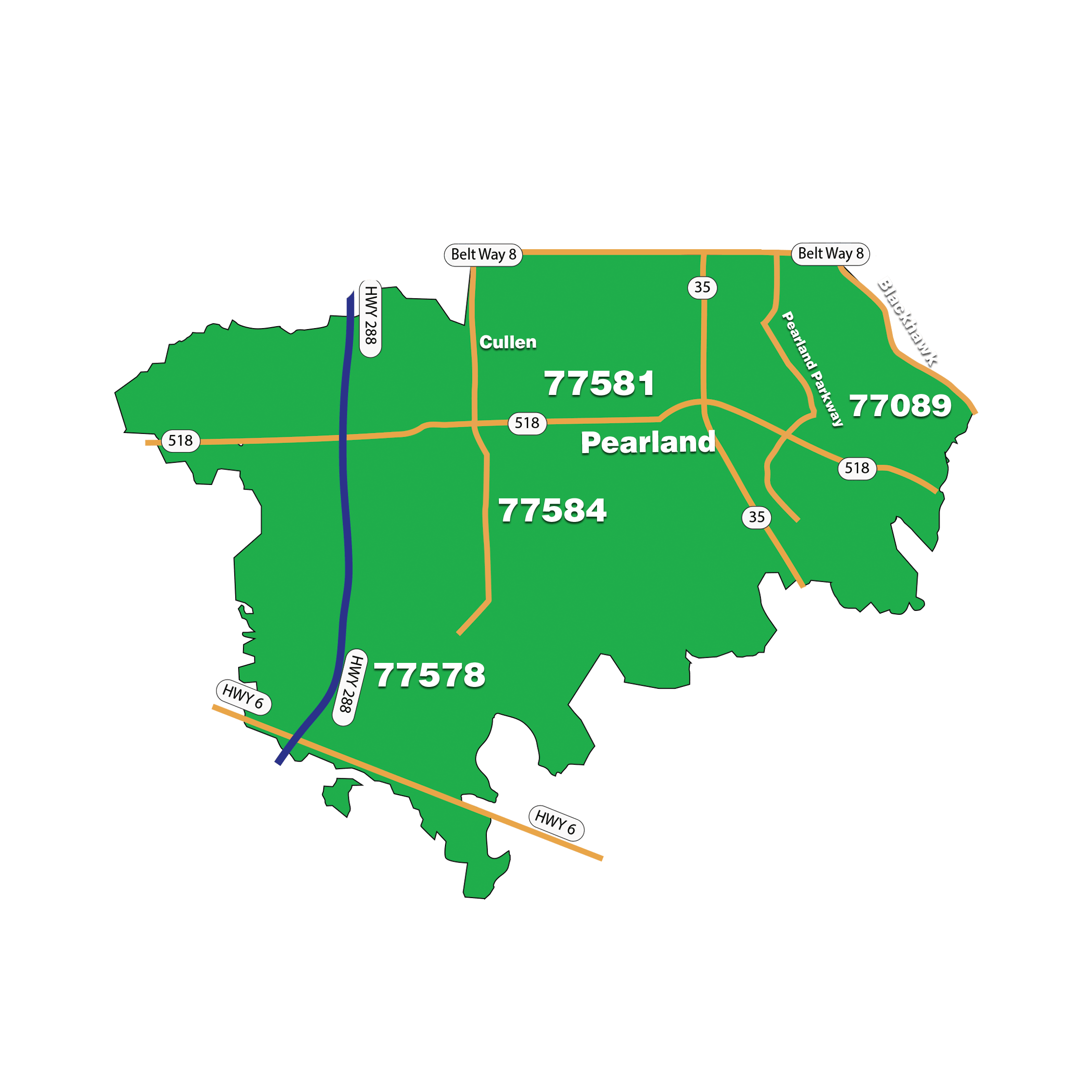 Pearland Map 